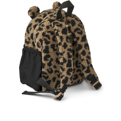 Liewood Andreas teddy rugzak met berenoortjes en luipaardprint voor jongens en meisjes | Ontdek Liewood bij Little Fashion Addict