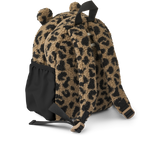 Liewood Andreas teddy rugzak met berenoortjes en luipaardprint voor jongens en meisjes | Ontdek Liewood bij Little Fashion Addict