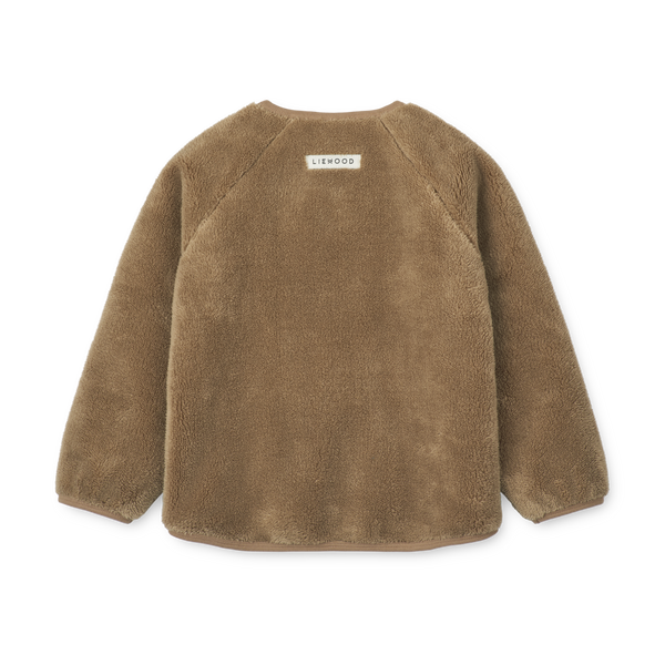 Liewood Calina pile jacket oat unisex teddy jasje voor kids | Calina Pile Jacket Oat | Ontdek Liewood bij Little Fashion Addict
