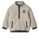 Balou pile anorak voor jongens van Liewood in mist | Ontdek Liewood bij Little Fashion Addict