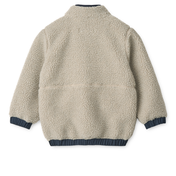 Balou pile anorak voor jongens van Liewood in mist | Ontdek Liewood bij Little Fashion Addict