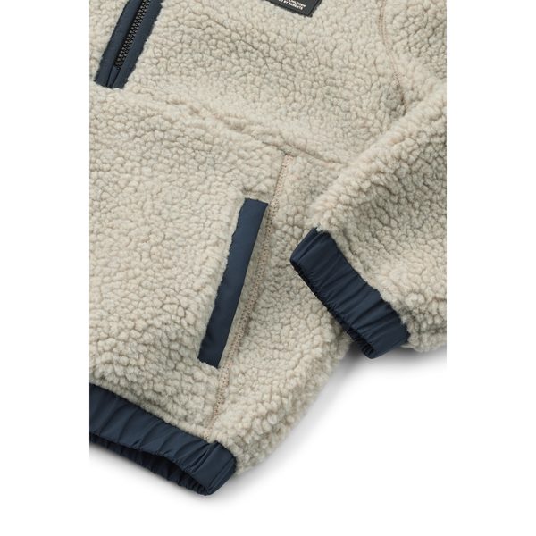 Balou pile anorak voor jongens van Liewood in mist | Ontdek Liewood bij Little Fashion Addict