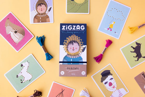 Little Fashion Addict - Londji - Creatief speelgoed - Zig Zag sewing game - Verkrijgbaar bij Littlefashionaddict.com