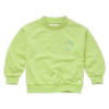 Sweatshirt Sproet in Citrus voor jongens en meisjes, met blauw logo op de borst uit de Sorbet Sunday van Sproet & Sprout | Verkrijgbaar bij Little Fashion Addict