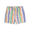 Zwemshort Multi Colour Stripes Nectarine voor jongens met kleurrijke verticale strepen uit de Sorbet Sunday Collectie van Sproet & Sprout | Verkrijgbaar bij Little Fashion Addict.