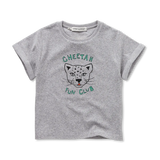 Terry T-shirt cheetah in lichtgrijs voor jongens en meisjes van 4 tot 10 jaar uit de Champions League of Fun collectie 