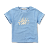 Blauwe Terry T-shirt Soleil voor jongens van 4 tot 10 jaar uit de Champions League of Fun collectie 