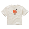 Off-white t-shirt met ijsjesprint voor meisjes en jongens van Sproet & Sprout | Verkrijgbaar bij Little Fashion Addict