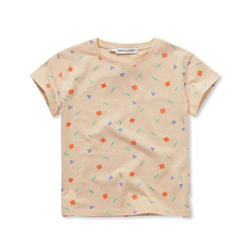 Sprinkle t-shirt voor jongens en meisjes van Sproet & Sprout met all-over print | Uit de SS26 collectie Champions League of Fun
