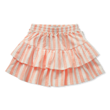 Rokje met speelse laagjes in off-white en blush van Sproet & Sprout| Uit de Champions League of Fun collectie - Verkrijgbaar bij Little Fashion Addict