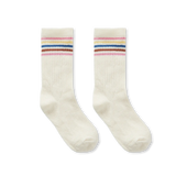 sportsokken met roze strepen voor meisjes van Sproet & Sprout | Uit de Champions League of Fun - Verkrijgbaar bij Little Fashion Addict