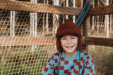Littlefashionaddict - Sproet & Sprout - AW23 - The Alpine Hut - Sweatshirt pocket block print - Ice Blue - Voor jongens - Vanaf 4 tot 10 jaar in stock en verkrijgbaar bij Little Fashion Addict