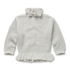Littlefashionaddict - Sproet & Sprout - AW23 - The Alpine Hut - Peplum Sweater Ruffle Ivory - In het ivoor - Voor meisjes - Vanaf 4 tot 10 jaar in stock en verkrijgbaar bij Little Fashion Addict