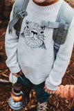 Littlefashionaddict - Sproet & Sprout - AW23 - The Alpine Hut - Sweater Embroidery Marmot in het ivoor - Voor jongens - Vanaf 4 tot 10 jaar in stock en verkrijgbaar bij Little Fashion Addict