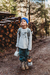 Littlefashionaddict - Sproet & Sprout - AW23 - The Alpine Hut - Sweater Embroidery Marmot in het ivoor - Voor jongens - Vanaf 4 tot 10 jaar in stock en verkrijgbaar bij Little Fashion Addict