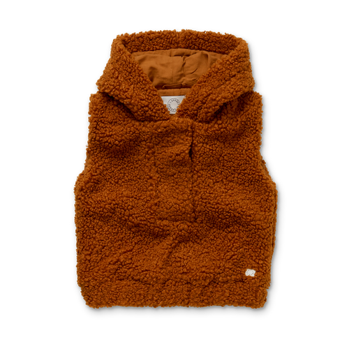 Littlefashionaddict - Sproet & Sprout - AW23 - The Alpine Hut - Teddy Sleeveless Anorak - Voor jongens en meisjes  - Vanaf 4 tot 10 jaar in stock en verkrijgbaar bij Little Fashion Addict