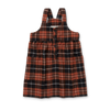 Littlefashionaddict - Sproet & Sprout - AW23 - The Alpine Hut - Salopette Dress Flannel Check in het Barn Red - Voor meisjes - Vanaf 4 tot 10 jaar in stock en verkrijgbaar bij Little Fashion Addict