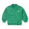 Sweatshirt Turtle Neck Evergreen met Rue du Parapluie print van Sproet & Sprout | Verkrijgbaar voor jongens van 4 tot 10 jaar bij Little Fashion Addict