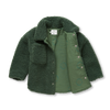 Teddy shirt jacket voor meisjes in evergreen van Sproet & Sprout | Verkrijgbaar bij Little Fashion Addict