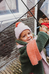 Teddy shirt jacket voor meisjes in evergreen van Sproet & Sprout | Verkrijgbaar bij Little Fashion Addict