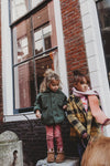 Teddy shirt jacket voor meisjes in evergreen van Sproet & Sprout | Verkrijgbaar bij Little Fashion Addict