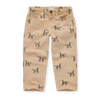 Sproet & Sprout denim broek voor jongens met vrolijke all-over hondenprint | Verkrijgbaar bij Little Fashion Addict