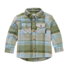 Jongenshemd met grote ruiten in donkergroen, blauw en beige van Sproet & Sprout | Boys Check Shirt Shady Green | A Cosmic Romance collectie 