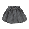 Denim rok in afgewassen zwart met Sproet-print | Denim Skirt Sproet Print Washed Black uit de A Cosmic Romance collectie van Sproet & Sprout