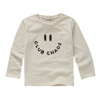 Unisex T-shirt met lange mouwen in Ivory uit de Club Chaos collectie van Sproet & Sprout. | T-Shirt LS Club Chaos Ivory
