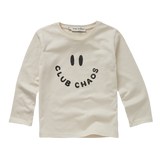 Unisex T-shirt met lange mouwen in Ivory uit de Club Chaos collectie van Sproet & Sprout. | T-Shirt LS Club Chaos Ivory
