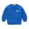 Sportieve sweater in helder kobaltblauw met SPRT&-logo uit de Club Chaos collectie van Sproet & Sprout.