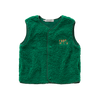 Unisex teddy gilet in Deep Green uit de Club Chaos collectie van Sproet & Sprout.
