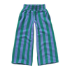 Gestreepte meisjesbroek in lila en diepgroen uit de Club Chaos collectie van Sproet & Sprout.