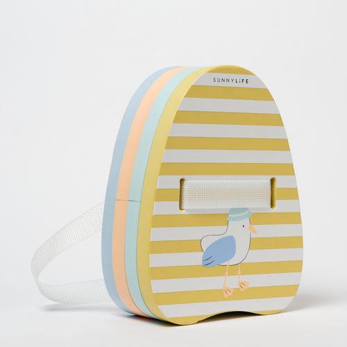 Sunnylife rugdrijver Sid the Seagull in geel en blauw – zwemhulp voor kinderen van 3 tot 6 Jaar | Ontdek Sunnylife bij Little Fashion Addict


