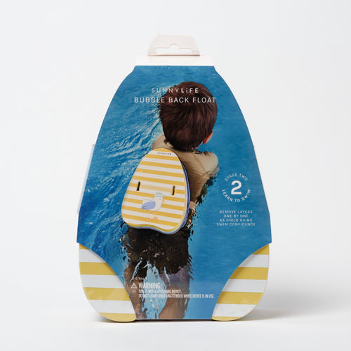 Sunnylife rugdrijver Sid the Seagull in geel en blauw – zwemhulp voor kinderen van 3 tot 6 Jaar | Ontdek Sunnylife bij Little Fashion Addict