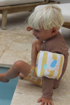 Zwemarmbandjes voor kinderen met gele strepen – Sunnylife Sid the Seagull | Ontdek Sunnylife bij Little Fashion Addict