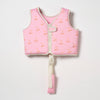Zwemvest voor peuters van 2 tot 3 jaar in roze Cotton Candy Cherry design van Sunnylife | Ontdek Sunnylife bij Little Fashion Addict