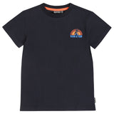 Donkerblauwe jongens t-shirt met surfprint van Tumble ’n Dry | Bondi Beach T-shirt van Tumble 'n Dry - Verkrijgbaar bij Little Fashion Addict