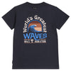 Donkerblauwe jongens t-shirt met surfprint van Tumble ’n Dry | Bondi Beach T-shirt van Tumble 'n Dry - Verkrijgbaar bij Little Fashion Addict