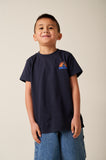 Donkerblauwe jongens t-shirt met surfprint van Tumble ’n Dry | Bondi Beach T-shirt van Tumble 'n Dry - Verkrijgbaar bij Little Fashion Addict
