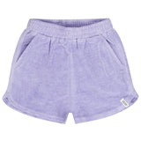 Lila badstof short voor meisjes van Tumble ’n Dry | Camille Deux Short Lavender van Tumble 'n Dry - verkrijgbaar bij Little Fashion Addict