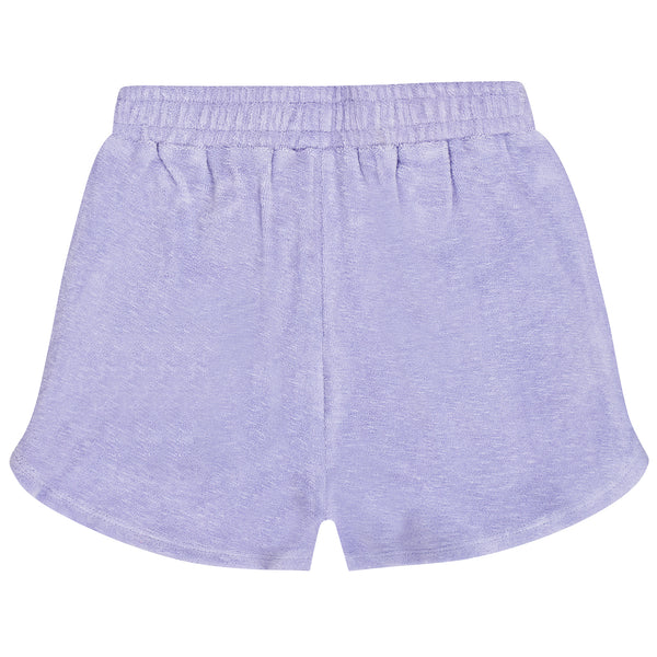 Lila badstof short voor meisjes van Tumble ’n Dry | Camille Deux Short Lavender van Tumble 'n Dry - verkrijgbaar bij Little Fashion Addict