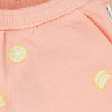 Zachtroze meisjesshort met citroenen van Tumble 'n Dry | Citron Shorts van Tumble 'n Dry - verkrijgbaar bij Little Fashion Addict