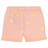 Zachtroze meisjesshort met citroenen van Tumble 'n Dry | Citron Shorts van Tumble 'n Dry - verkrijgbaar bij Little Fashion Addict