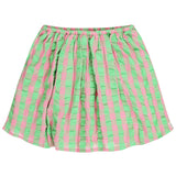 Groen roze geruite meisjesrok van Tumble ’n Dry | Franca Skirt van Tumble 'n Dry - Verkrijgbaar bij Little Fashion Addict