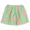 Groen roze geruite meisjesrok van Tumble ’n Dry | Franca Skirt van Tumble 'n Dry - Verkrijgbaar bij Little Fashion Addict