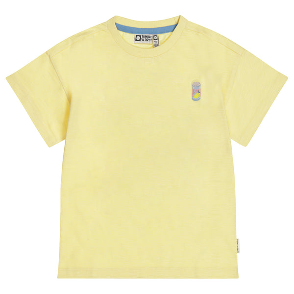 Lichtgele t-shirt voor meisjes met citroenprint van Tumble 'n Dry | Lemons T-shirt Tumble 'n Dry - verkrijgbaar bij Little Fashion Addict