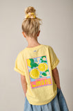 Lichtgele t-shirt voor meisjes met citroenprint van Tumble 'n Dry | Lemons T-shirt Tumble 'n Dry - verkrijgbaar bij Little Fashion Addict