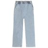 Lichtblauwe wide leg broek in denimlook van Tumble ’n Dry | Mora Broek Denim Light Stonewash van Tumble & Dry - Verkrijgbaar bij Little Fashion Addict
