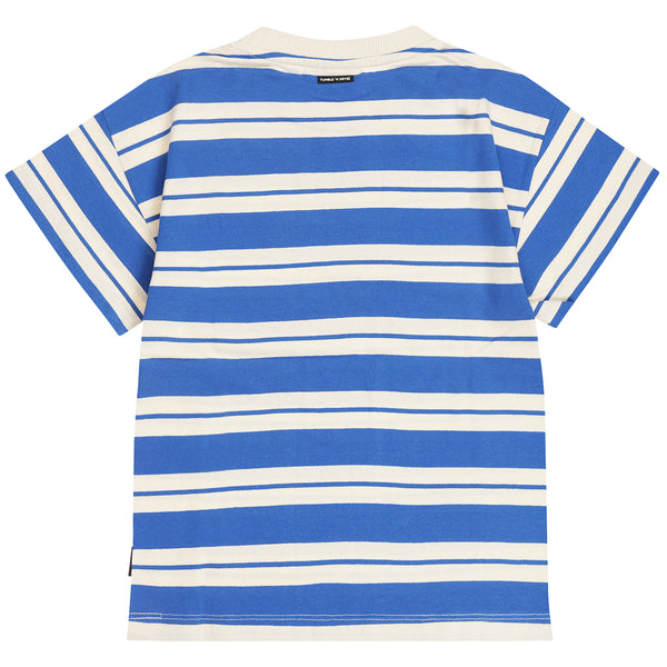 Donkerblauwe jongens t-shirt met surfprint van Tumble ’n Dry | Bondi Beach T-shirt van Tumble 'n Dry - Verkrijgbaar bij Little Fashion Addict